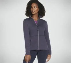 Partes De Cima|Partes De Cima-SKECHERS GO SNUGGLE Jacket ROXO / CARVÃO