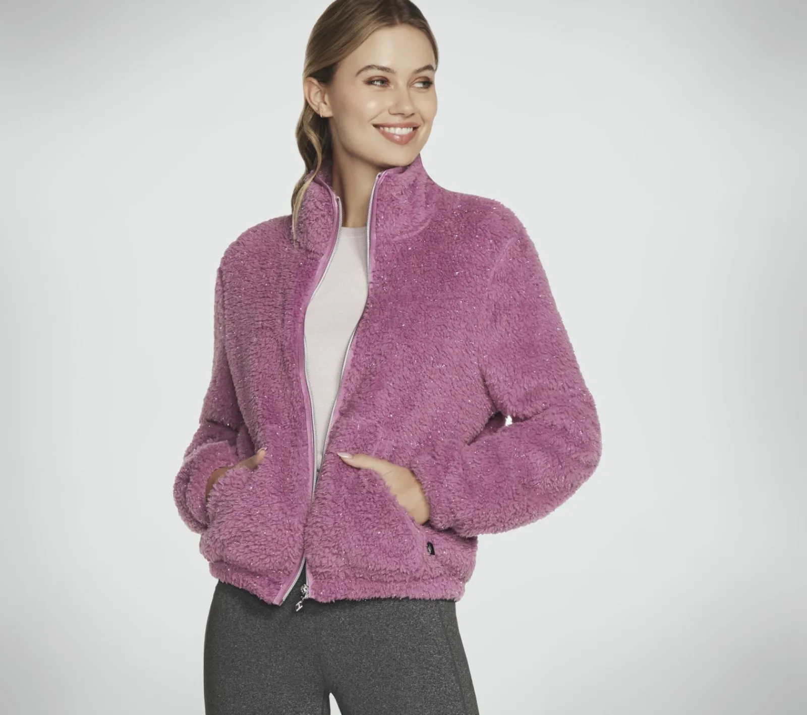 Partes De Cima|Partes De Cima-SKECHERS GO SNUGGLE Sherpa Jacket MALVA