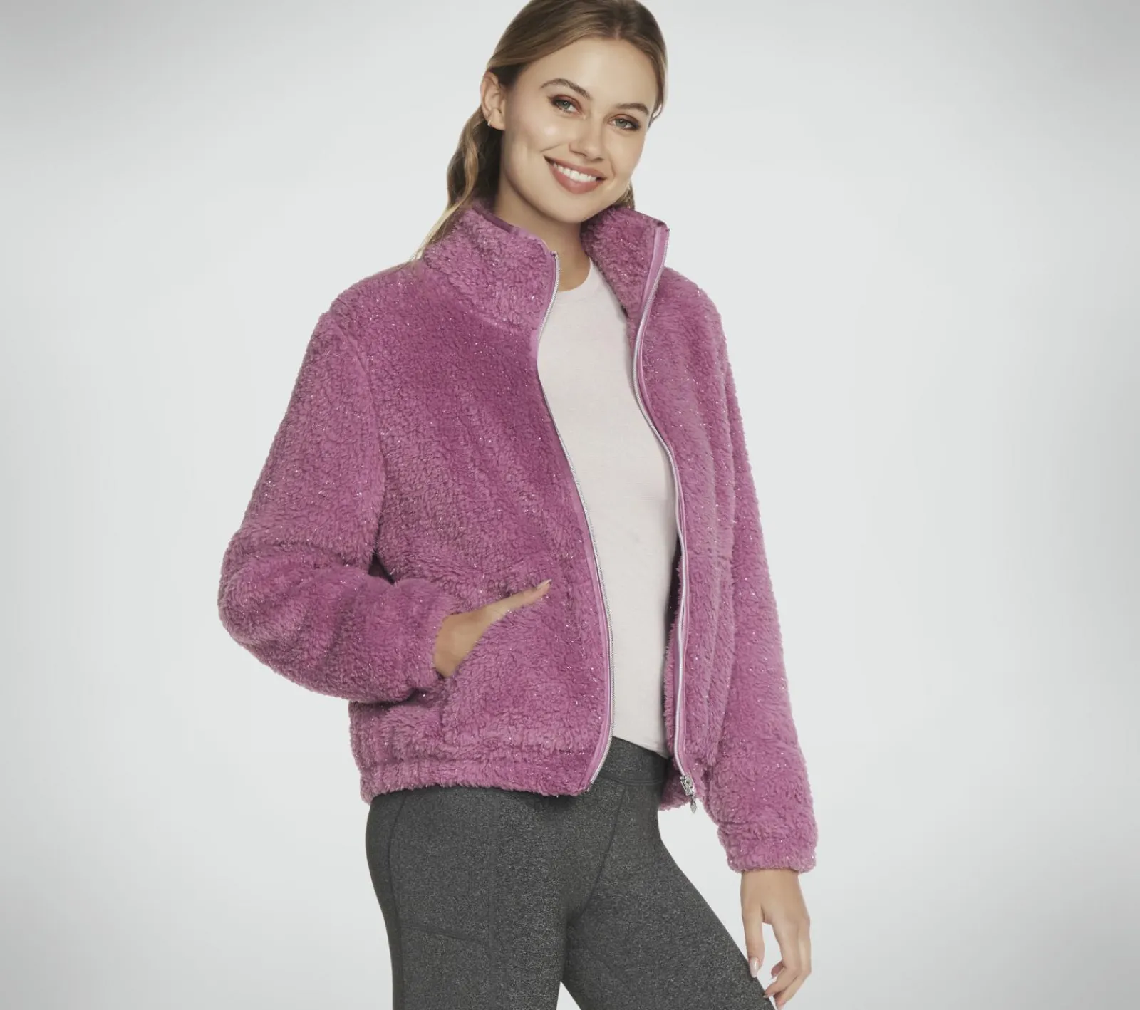 Partes De Cima|Partes De Cima-SKECHERS GO SNUGGLE Sherpa Jacket MALVA