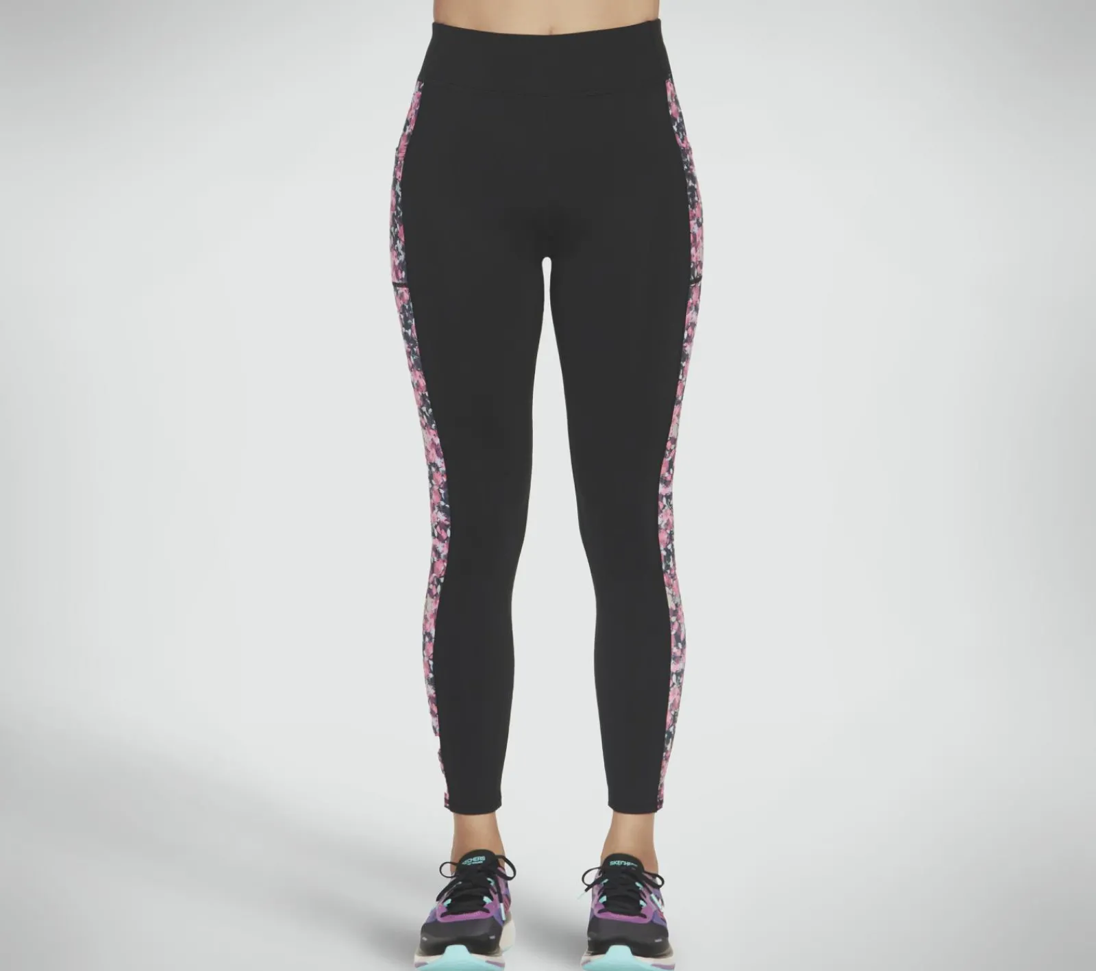 Calças|Partes De Baixo-SKECHERS GO STRETCH Fantasy Fields HW Legging PRETO / VERMELHO / AZUL
