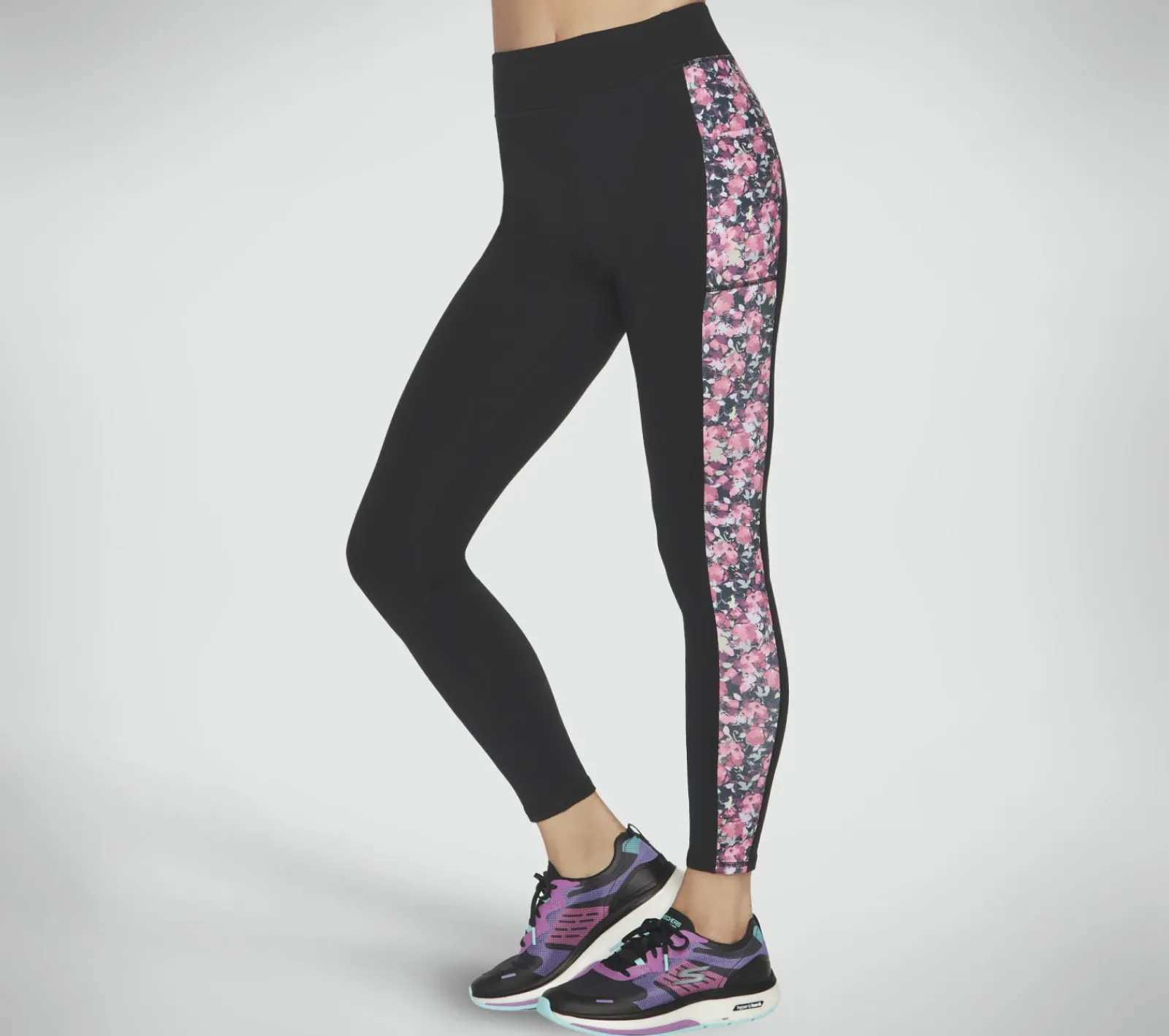 Calças|Partes De Baixo-SKECHERS GO STRETCH Fantasy Fields HW Legging PRETO / VERMELHO / AZUL
