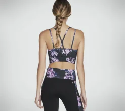 Partes De Cima|Partes De Cima-SKECHERS GO STRETCH Winter Bloom Bra PRETO / LAVANDA / ROSA