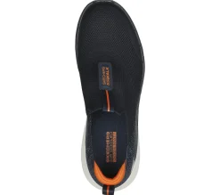 Calçado Sem Atacadores|Sapatilhas Casuais-SKECHERS GO WALK 6 NAVY / LARANJA
