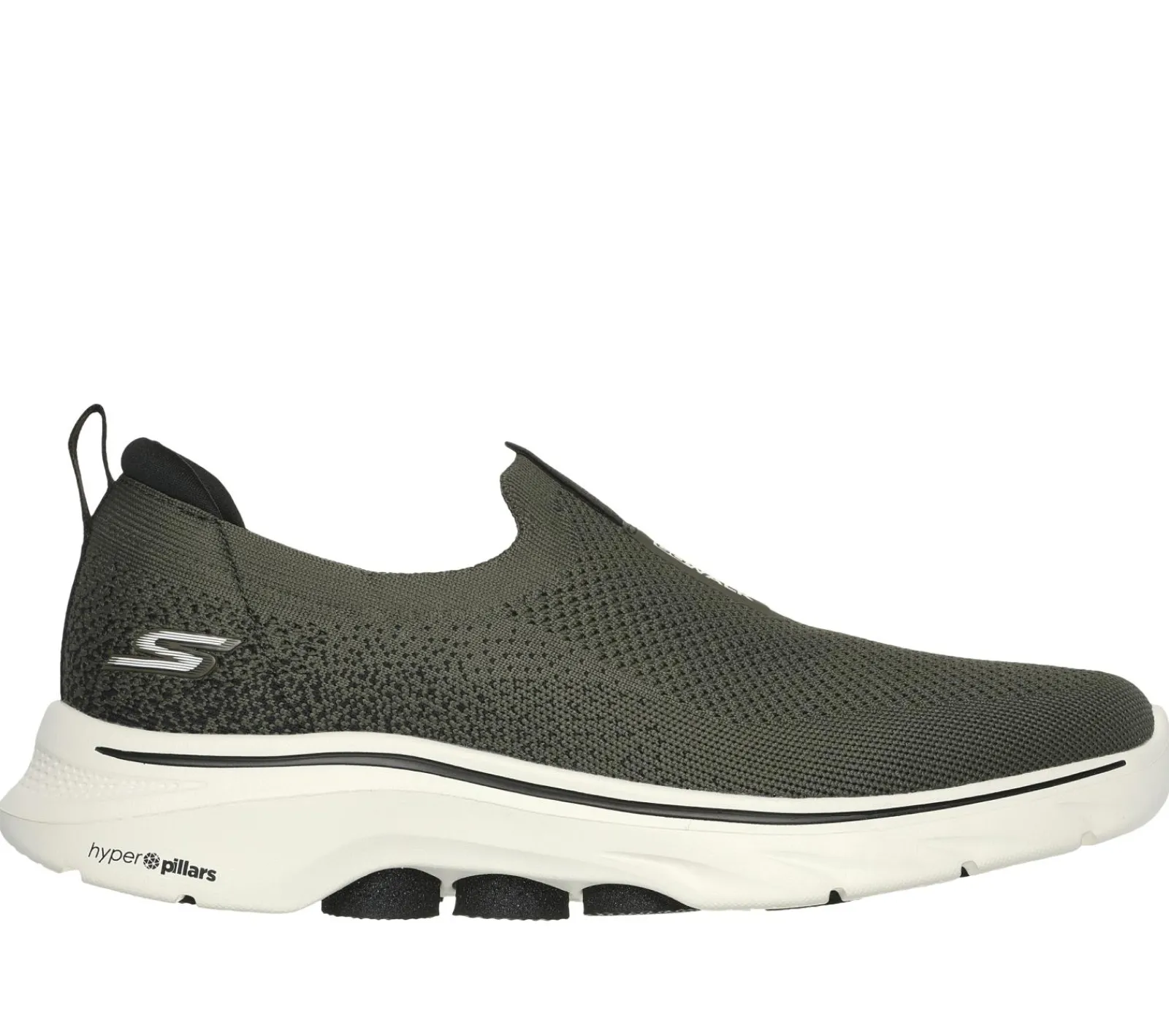 Calçado Sem Atacadores|Sapatilhas-SKECHERS GO WALK 7 AZEITONA / PRETO