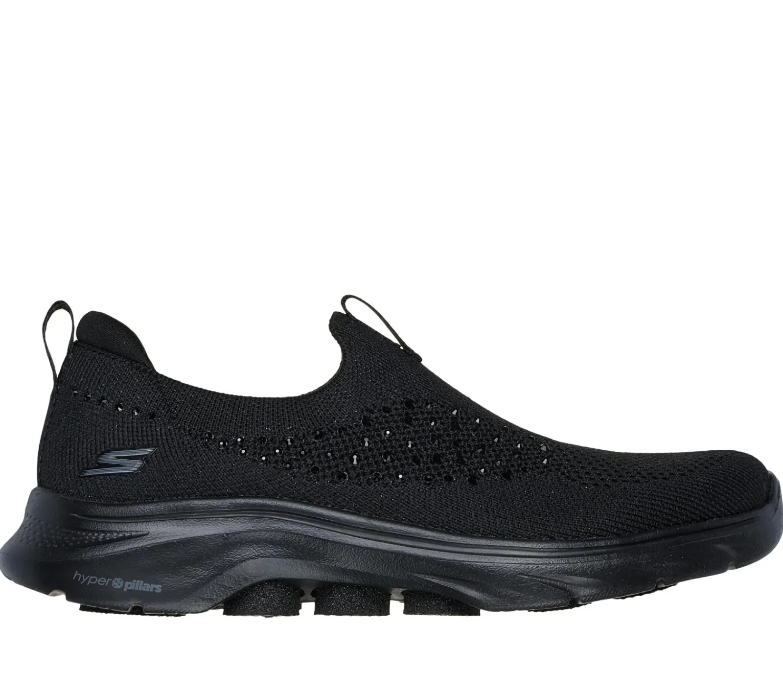 Calçado Sem Atacadores|Sapatilhas-SKECHERS GO WALK 7 - Blink PRETO