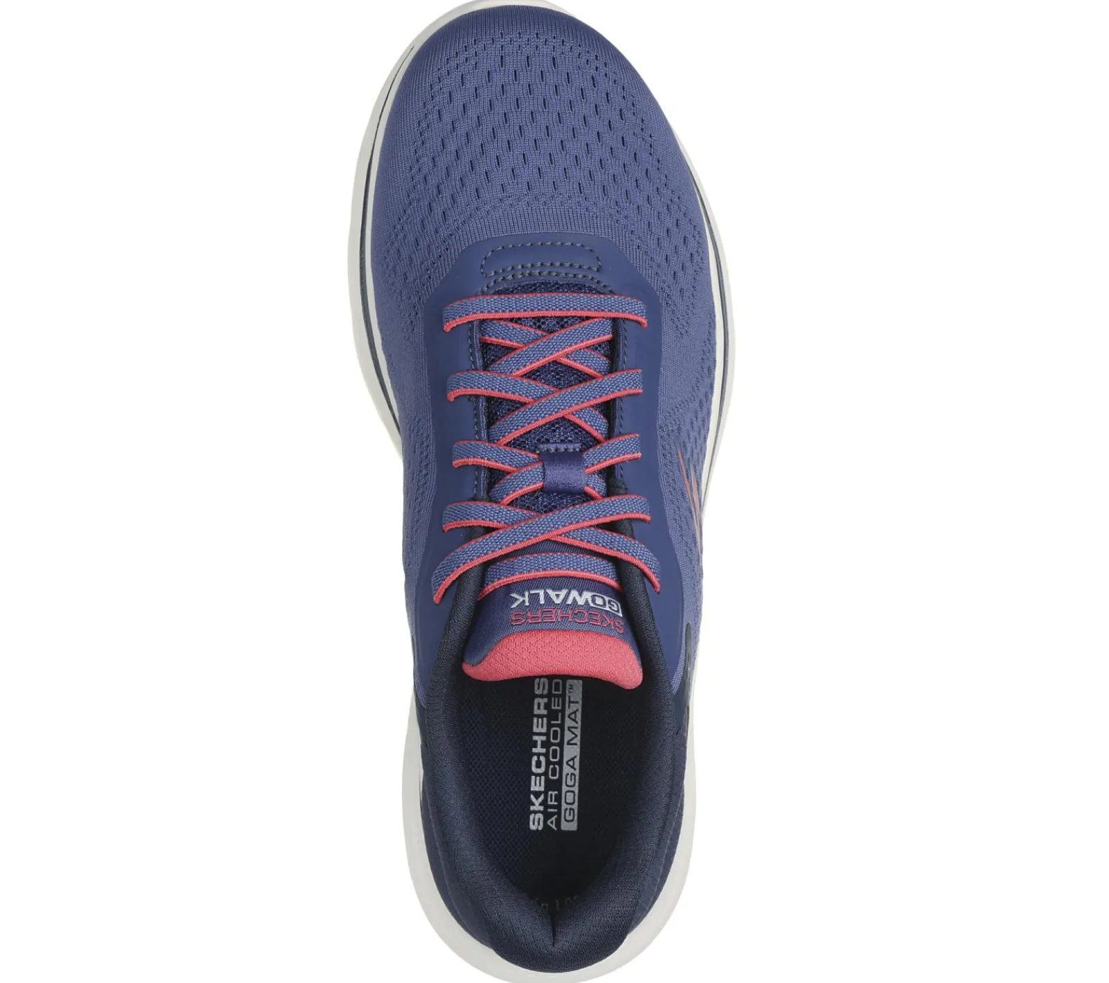 Calçado Sem Atacadores|Sapatilhas-SKECHERS GO WALK 7 - Cosmic Waves NAVY / CORAL