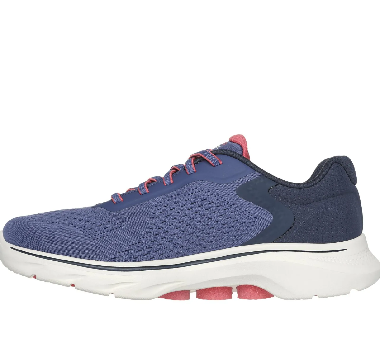 Calçado Sem Atacadores|Sapatilhas-SKECHERS GO WALK 7 - Cosmic Waves NAVY / CORAL