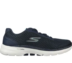 Com Atacadores|Sapatilhas-SKECHERS GO WALK 6 - Iconic Vision NAVY / TURQUESA
