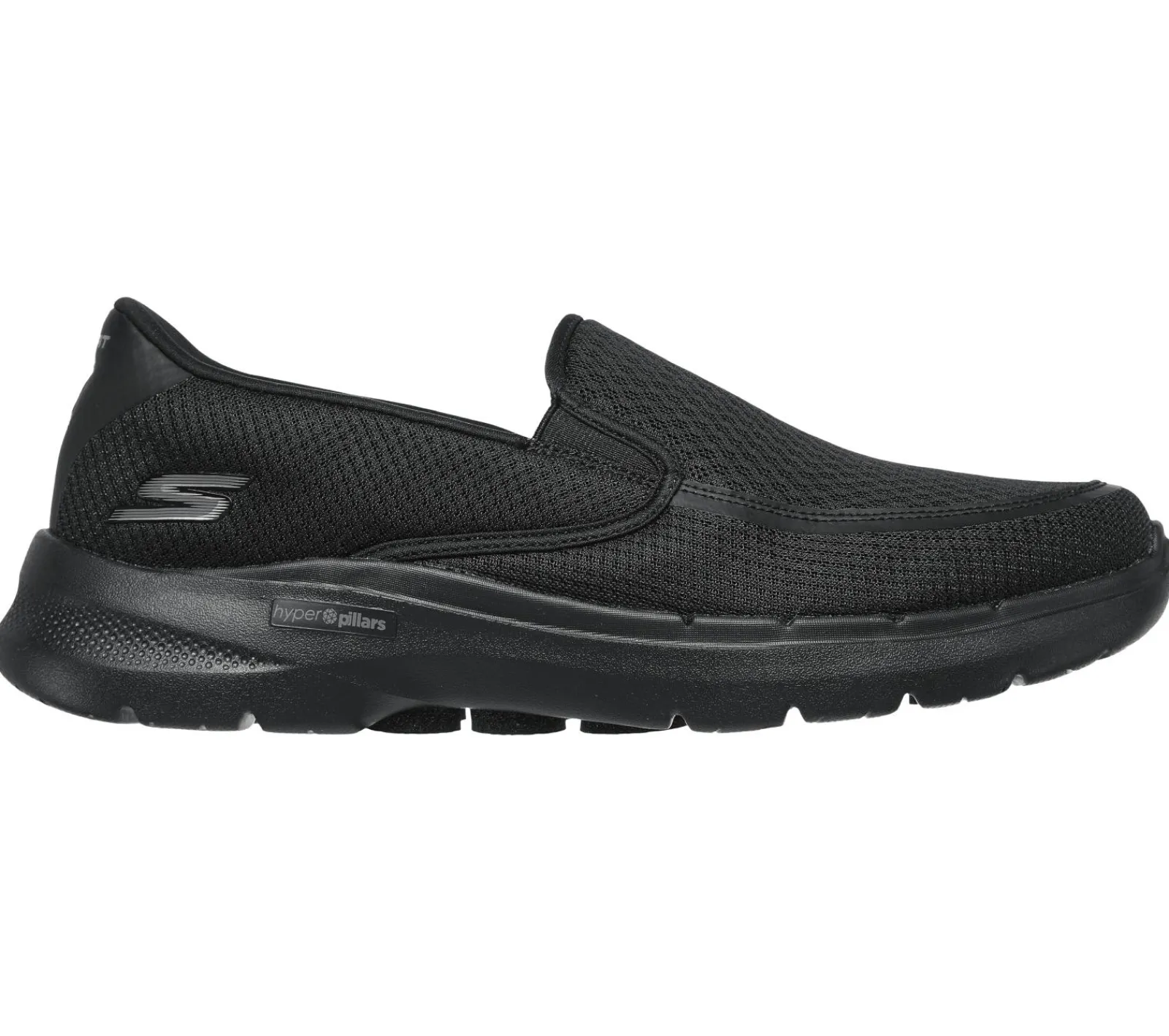 Calçado Sem Atacadores|Sapatilhas Casuais-SKECHERS GO WALK 6 - Orva PRETO