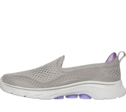 Calçado Sem Atacadores|Sapatilhas-SKECHERS GO WALK 7 - Vina TAUPE / LAVANDA