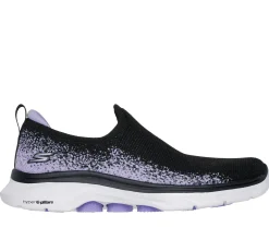 Calçado Sem Atacadores|Sapatilhas-SKECHERS GO WALK 7 - Zaida PRETO / LAVANDA
