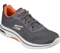 Sapatilhas-SKECHERS GO WALK Arch Fit 2.0 - Idyllic 2 CARVÃO / LARANJA