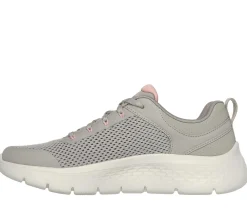 Com Atacadores|Sapatilhas-SKECHERS GO WALK Flex - Caley TAUPE / ROSA