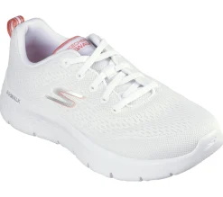 Com Atacadores|Sapatilhas-SKECHERS GO WALK Flex - Kali BRANCO / CORAL