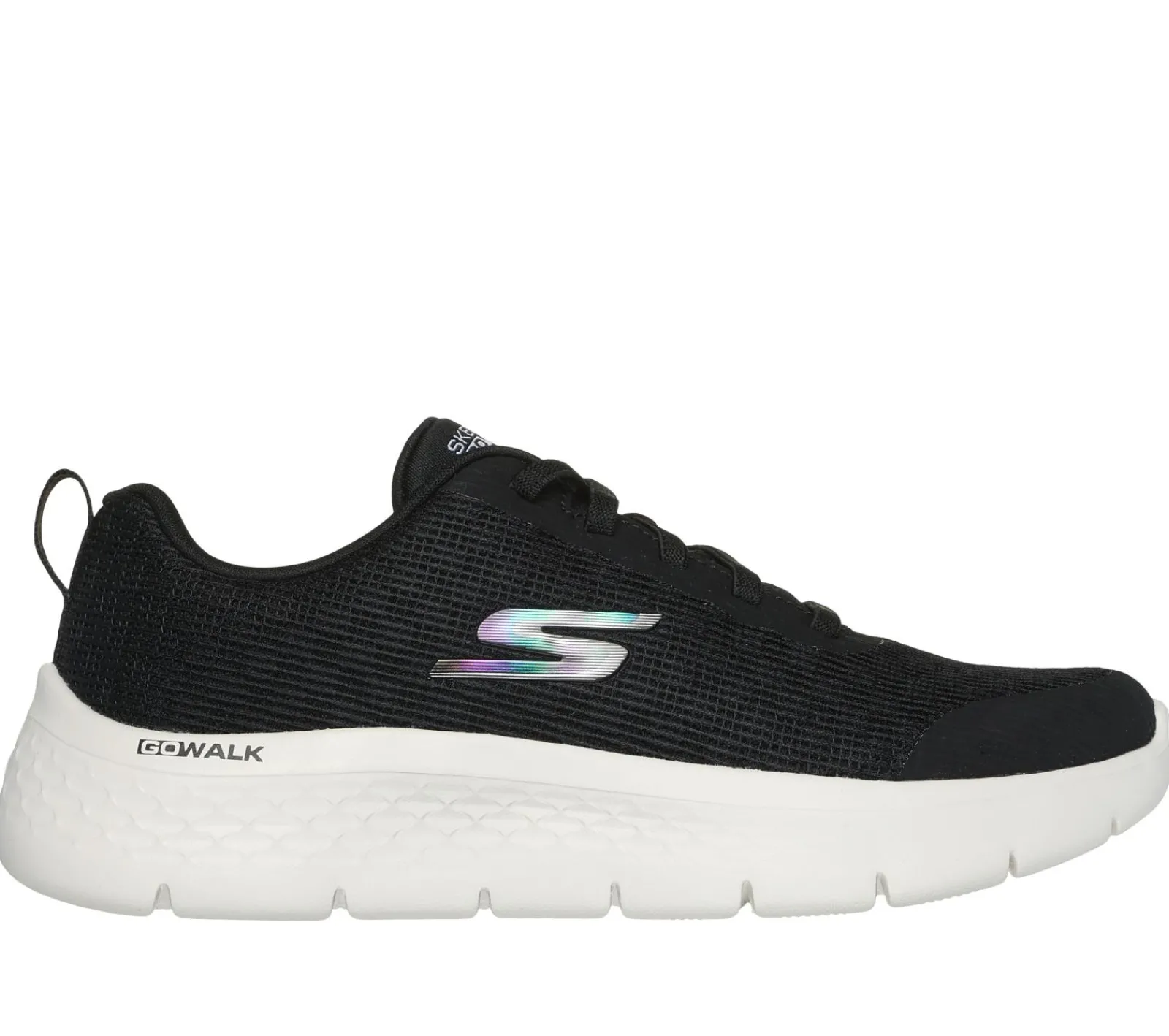Calçado Sem Atacadores|Sapatilhas-SKECHERS GO WALK Flex - Viva PRETO / BRANCO