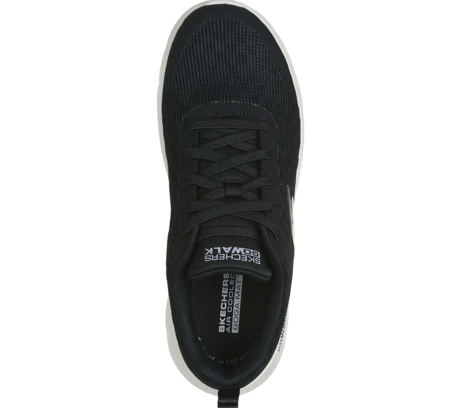 Calçado Sem Atacadores|Sapatilhas-SKECHERS GO WALK Flex - Viva PRETO / BRANCO