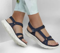 Sandálias-SKECHERS GO WALK Flex Sandal - Sublime NAVY