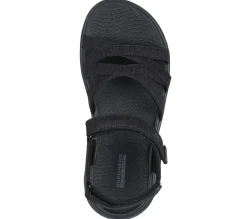 Sandálias-SKECHERS GO WALK FLEX Sandal - Sunshine PRETO