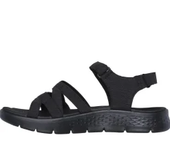 Sandálias-SKECHERS GO WALK FLEX Sandal - Sunshine PRETO