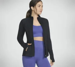 Partes De Cima|Partes De Cima-SKECHERS GO WALK Jacket PRETO