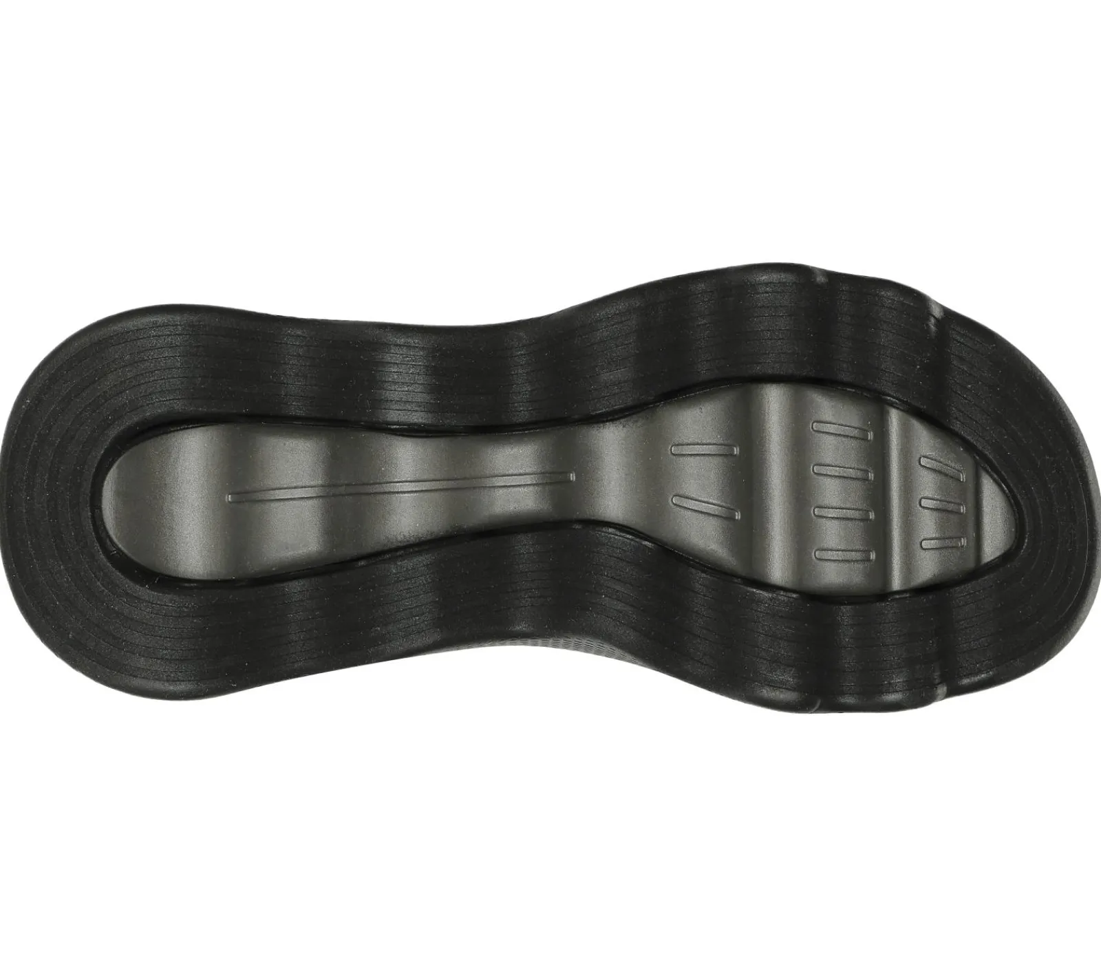 Sandálias-SKECHERS GO WALK Massage Fit Sandal PRETO / CINZENTO