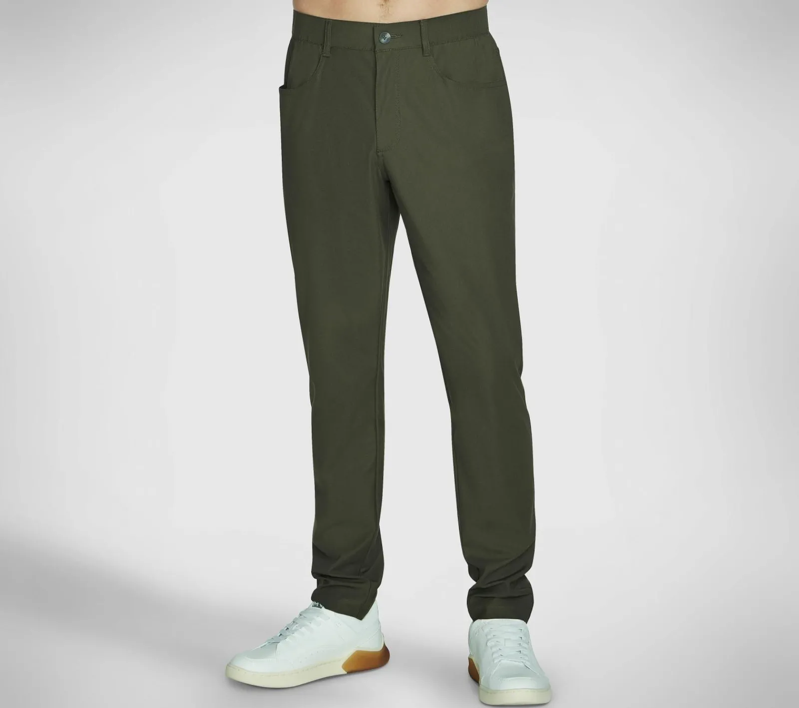 Calças|Partes De Baixo-SKECHERS GO WALK Premium 5 Pocket Pant CASTANHO / AZEITONA