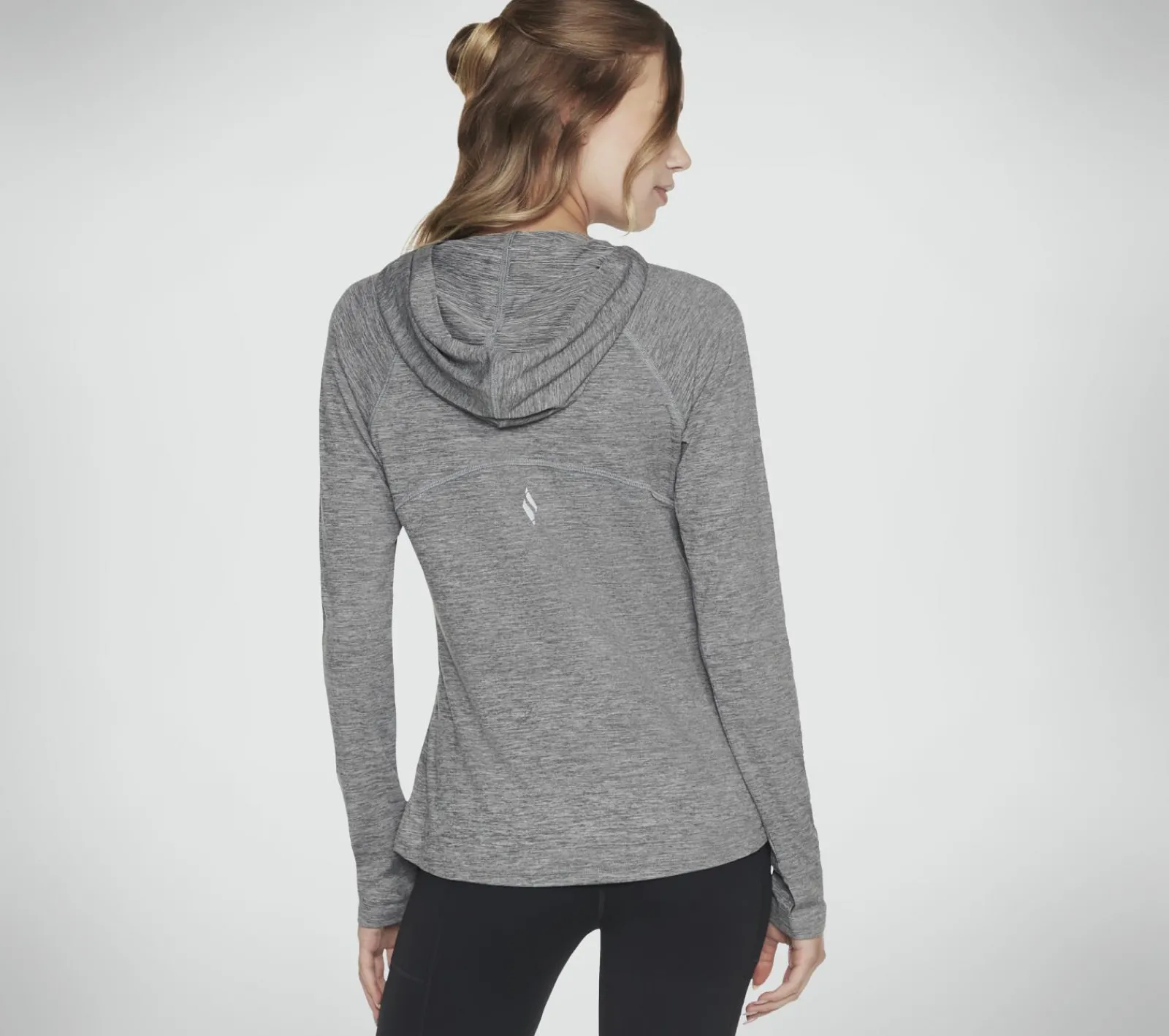 Partes De Cima|Partes De Cima-SKECHERS GODRI SWIFT Hooded Long Sleeve CARVÃO