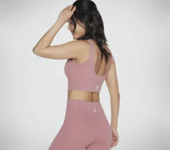 Partes De Cima|Partes De Cima-SKECHERS GOSCULPT Scalloped Longline Bra MALVA