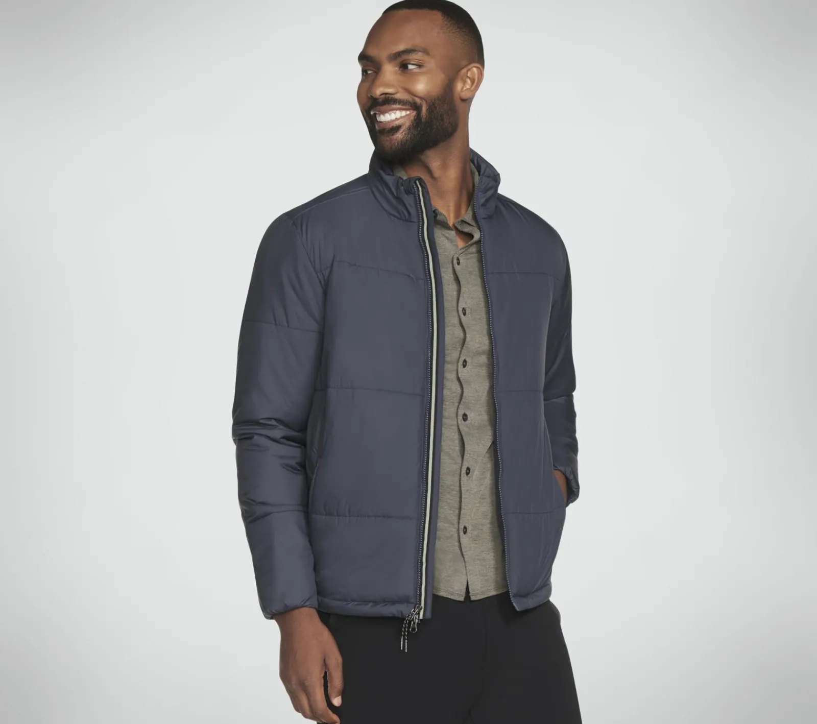 Partes De Cima|Partes De Cima-SKECHERS GOSHIELD ELEMENT JACKET CARVÃO / NAVY
