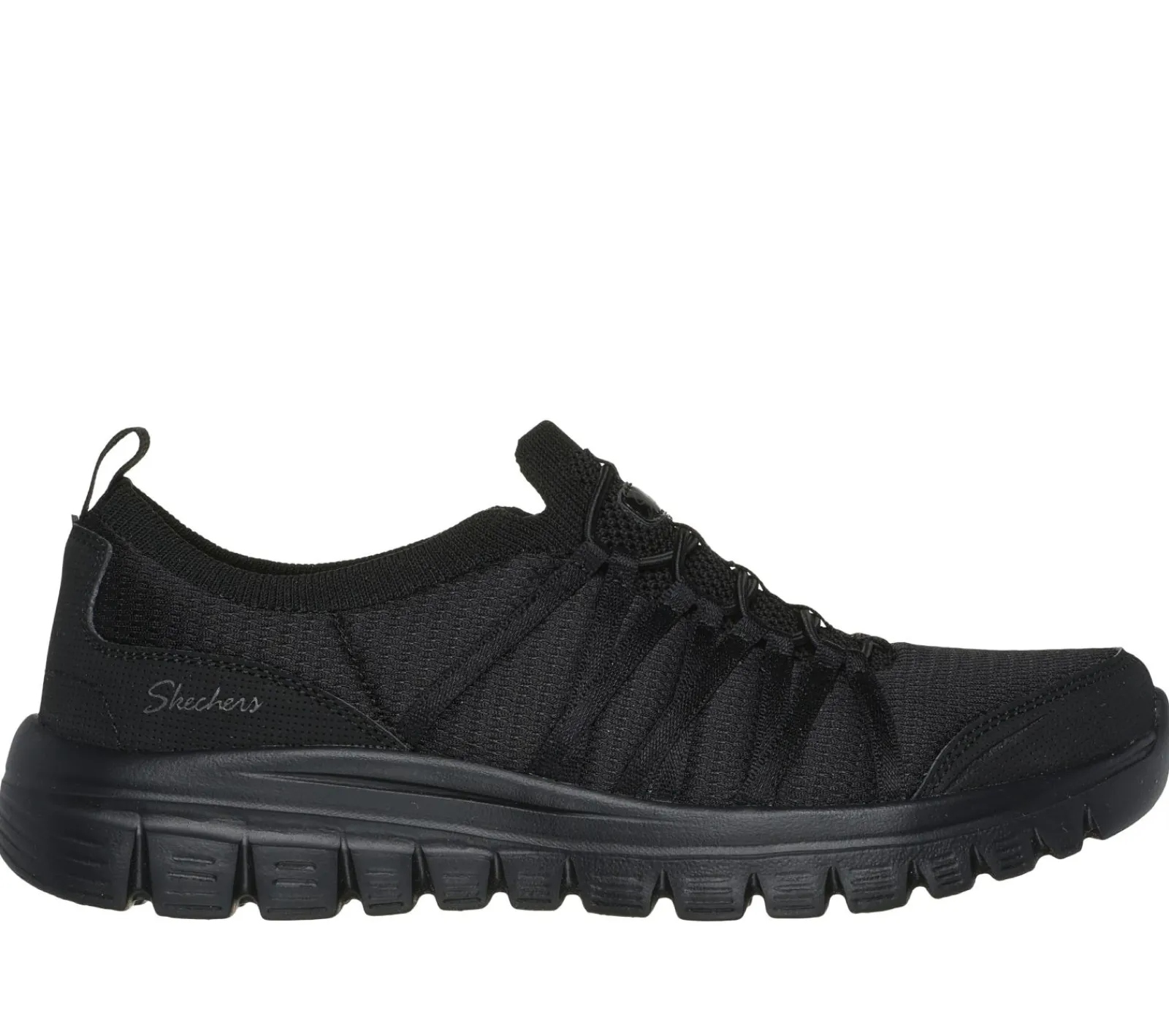 Calçado Sem Atacadores|Sapatilhas-SKECHERS Graceful - Soft Soul PRETO