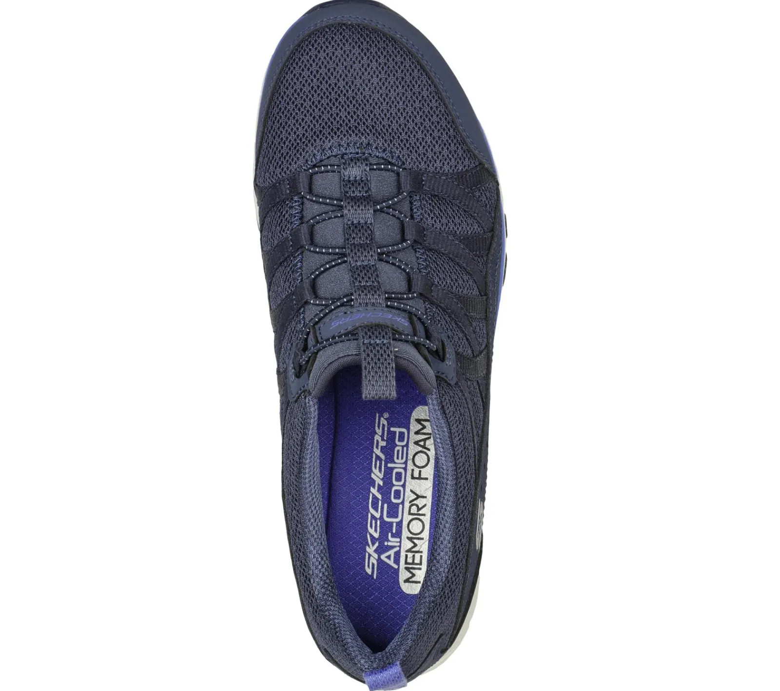 Calçado Sem Atacadores|Sapatilhas Casuais-SKECHERS Gratis Sport - Live Golden NAVY