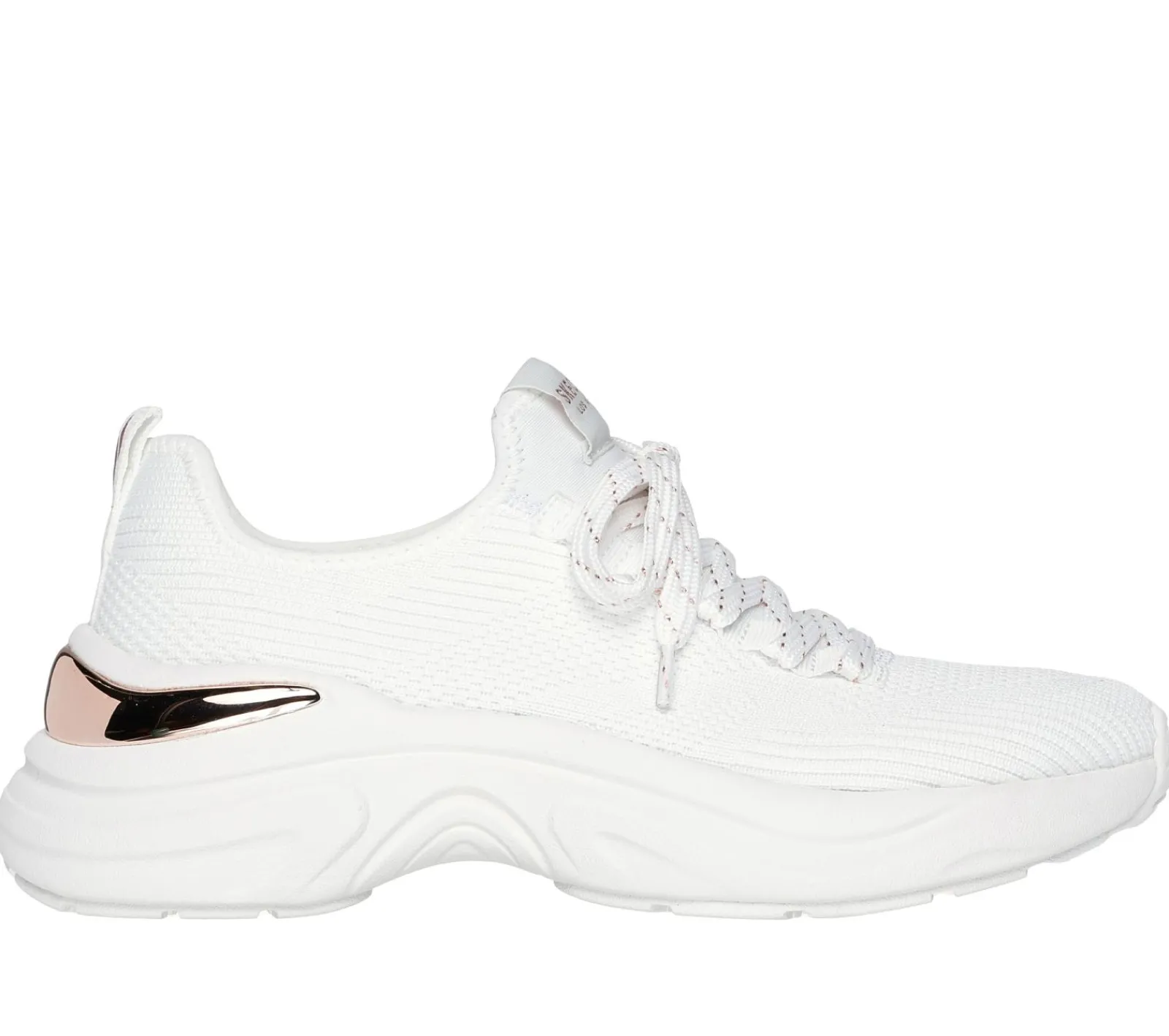 Com Atacadores|Calçado Sem Atacadores-SKECHERS Hazel - Pretty Knitty BRANCO