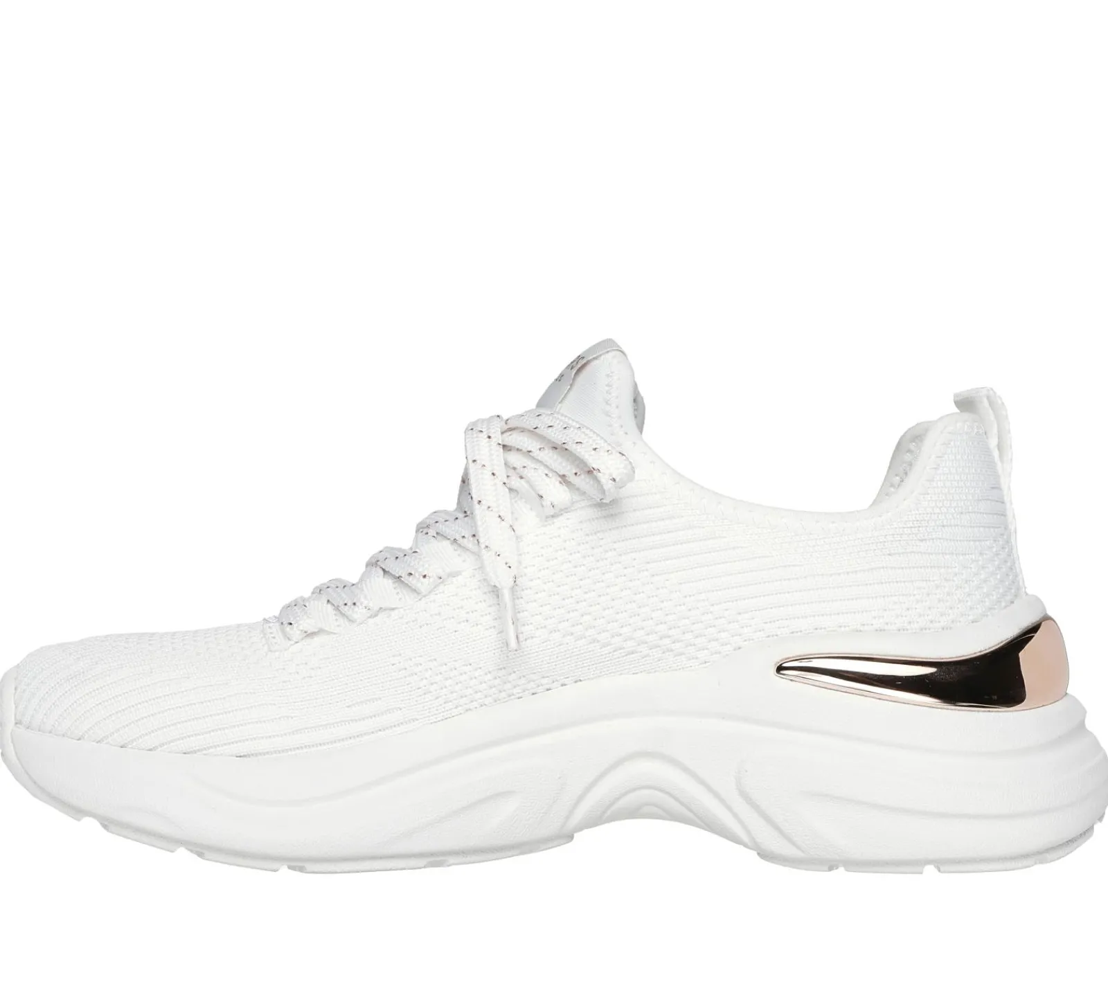 Com Atacadores|Calçado Sem Atacadores-SKECHERS Hazel - Pretty Knitty BRANCO