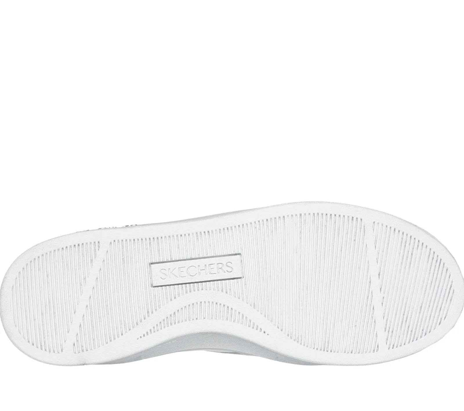 Com Atacadores|Sapatilhas Casuais-SKECHERS Hiland - Quite Chic BRANCO / PRATEADO