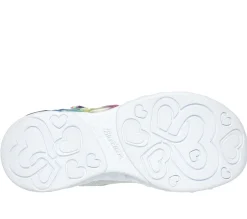 Calçado Sem Atacadores|Luzes-SKECHERS Infinite Heart Lights - Love Prism PRATEADO / MULTICOR