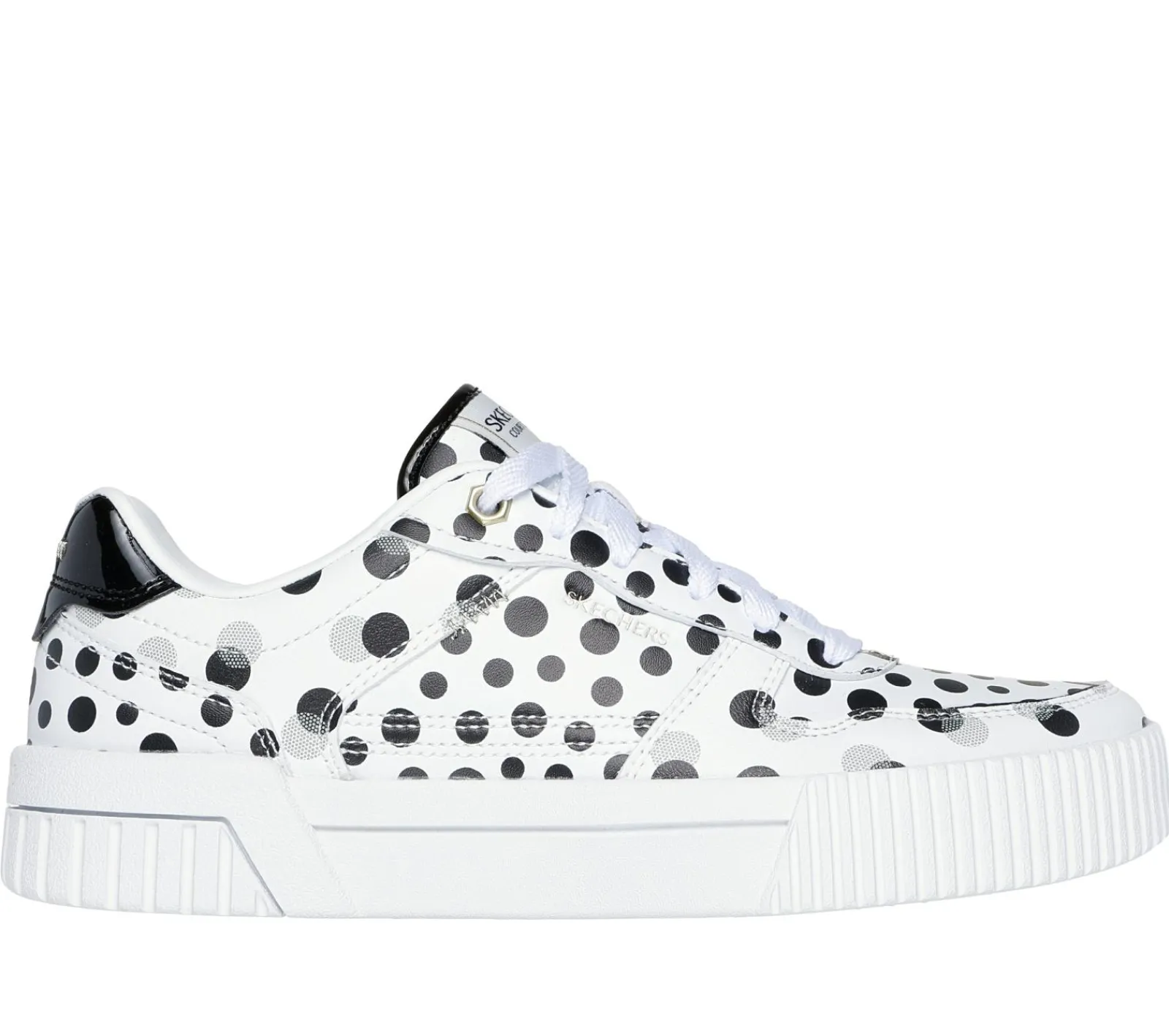 Sapatilhas Casuais|Com Atacadores-SKECHERS Jade - On The Dot BRANCO / PRETO