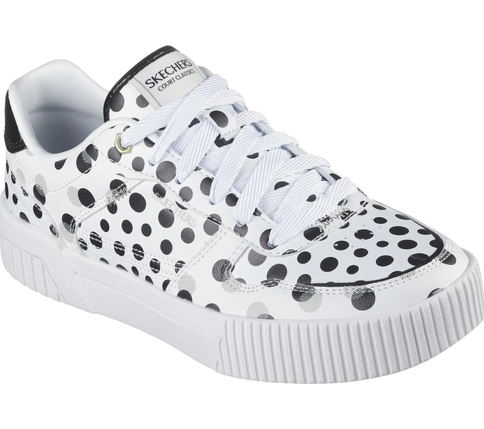 Sapatilhas Casuais|Com Atacadores-SKECHERS Jade - On The Dot BRANCO / PRETO
