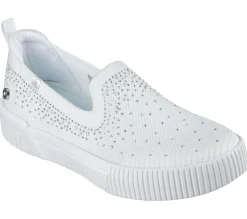 Calçado Sem Atacadores-SKECHERS Jade - Shining Stones BRANCO