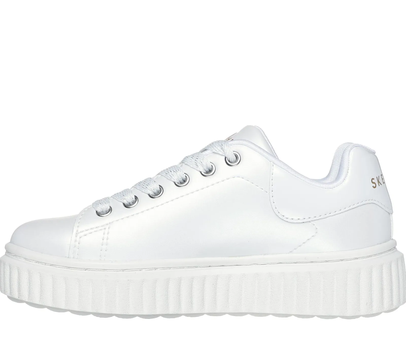 Sapatilhas-SKECHERS JGoldcrown: Hi Ridge BRANCO / DOURADO