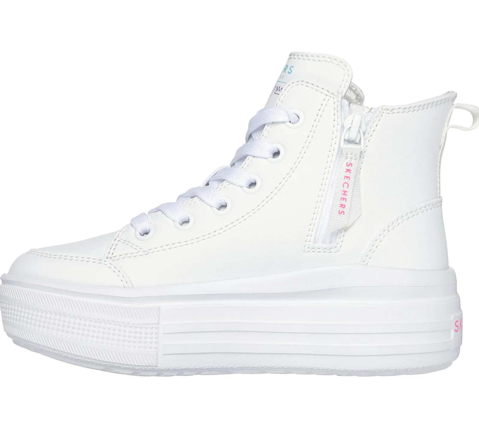 Sapatilhas-SKECHERS JGoldcrown: Hyperlift BRANCO / MULTICOR