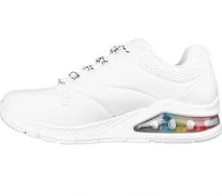 Com Atacadores|Sapatilhas Casuais-SKECHERS JGoldcrown: Uno 2 - Floating Love BRANCO