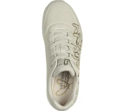 Com Atacadores|Sapatilhas Casuais-SKECHERS JGoldcrown: Uno - Golden Heart NATURAL / DOURADO