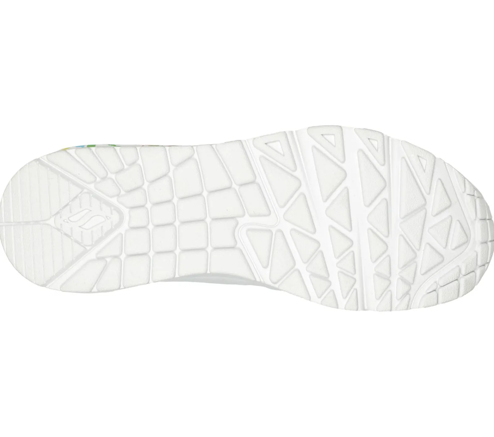 Com Atacadores|Sapatilhas Casuais-SKECHERS JGoldcrown: Uno - Highlight Love BRANCO / MULTICOR