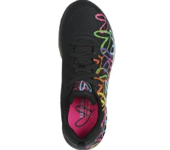 Com Atacadores|Sapatilhas Casuais-SKECHERS JGoldcrown: Uno Lite - Heart Of Hearts PRETO / MULTICOR