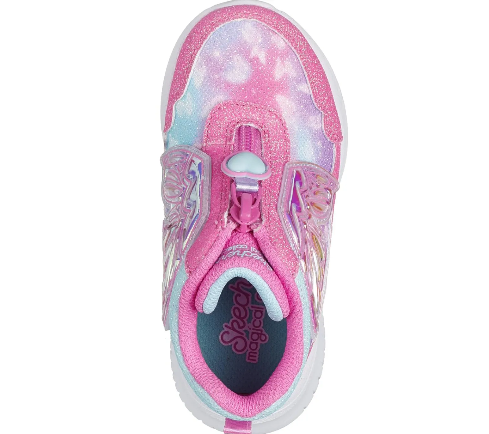 Botas|Calçado Sem Atacadores-SKECHERS Jumpsters - Miss Butterfly Glitz ROSA / TURQUESA