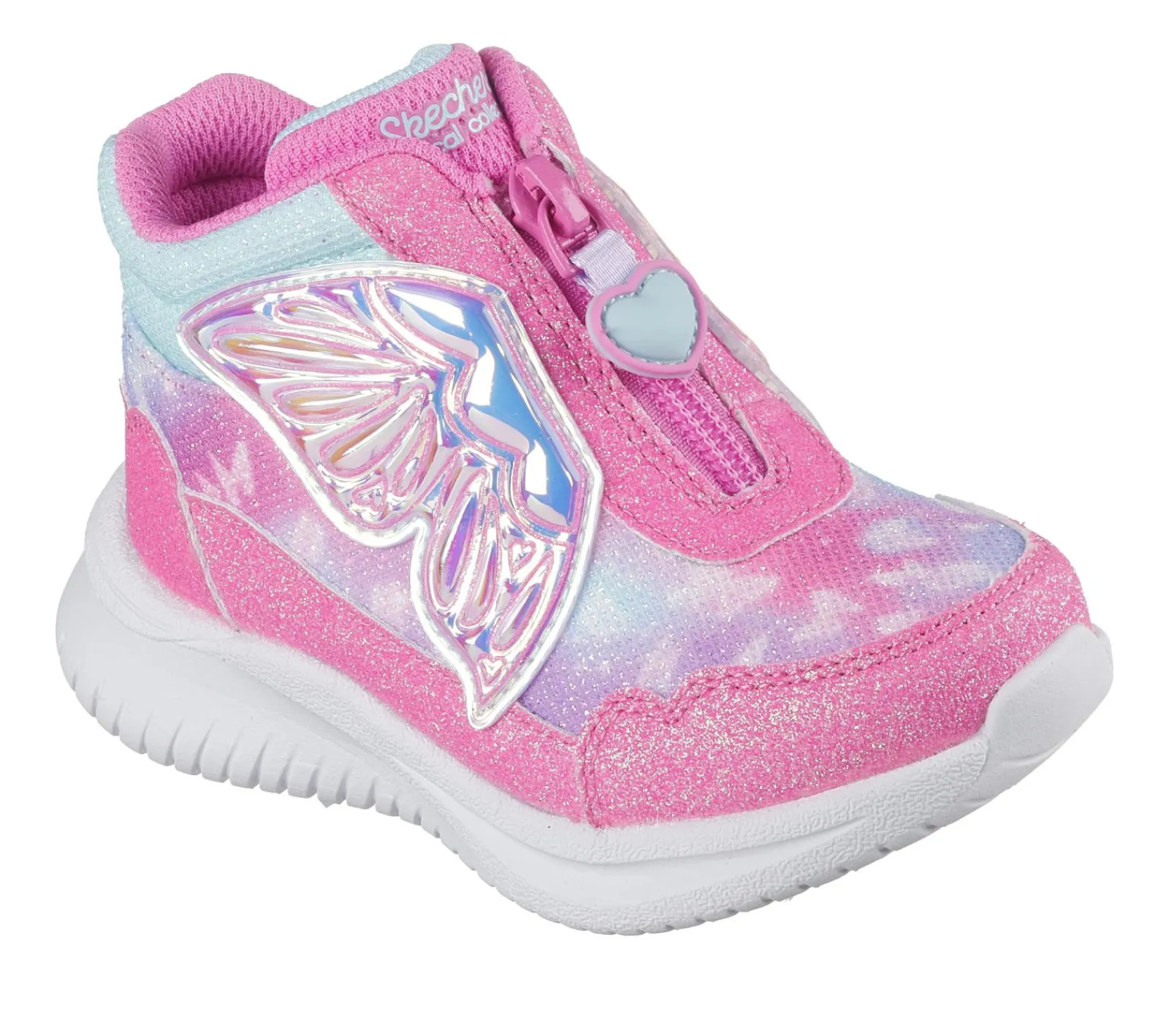 Botas|Calçado Sem Atacadores-SKECHERS Jumpsters - Miss Butterfly Glitz ROSA / TURQUESA