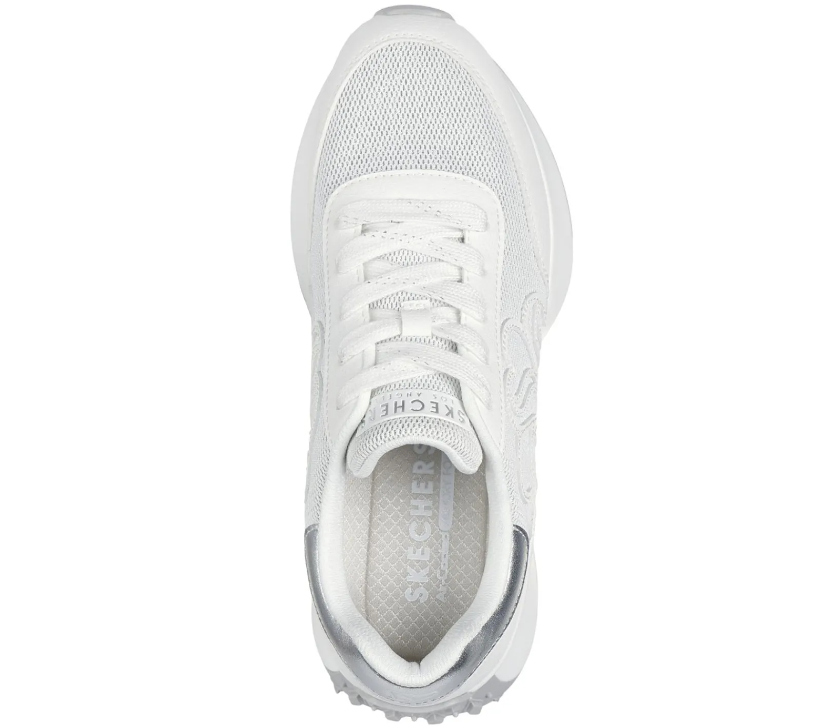 Com Atacadores|Sapatilhas Casuais-SKECHERS Lingo - Glam Central BRANCO
