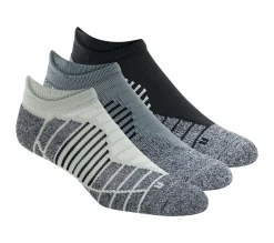 Meias|Acessórios-SKECHERS Low Cut PolyNylon Performance Socks - 3 Pack CINZENTO