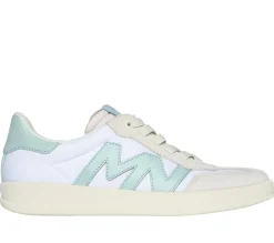 Com Atacadores|Sapatilhas Casuais-SKECHERS Mark Nason: New Wave Cup - The Rally BRANCO / AZUL