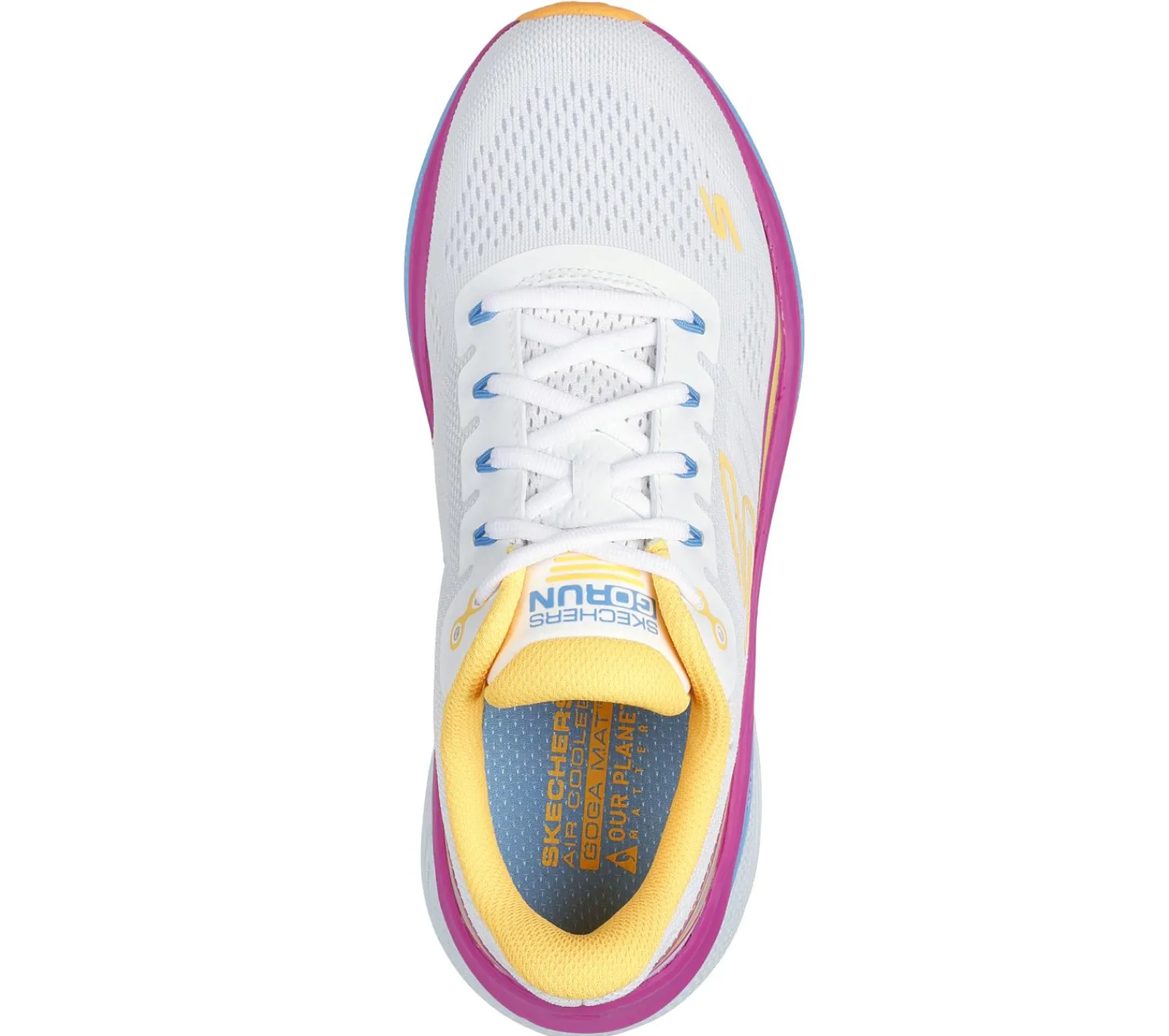 Com Atacadores|Sapatilhas-SKECHERS Max Cushioning Propulsion BRANCO / LARANJA